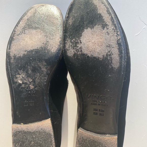 Vince Black Velvet Loafers - Picture 5 of 9